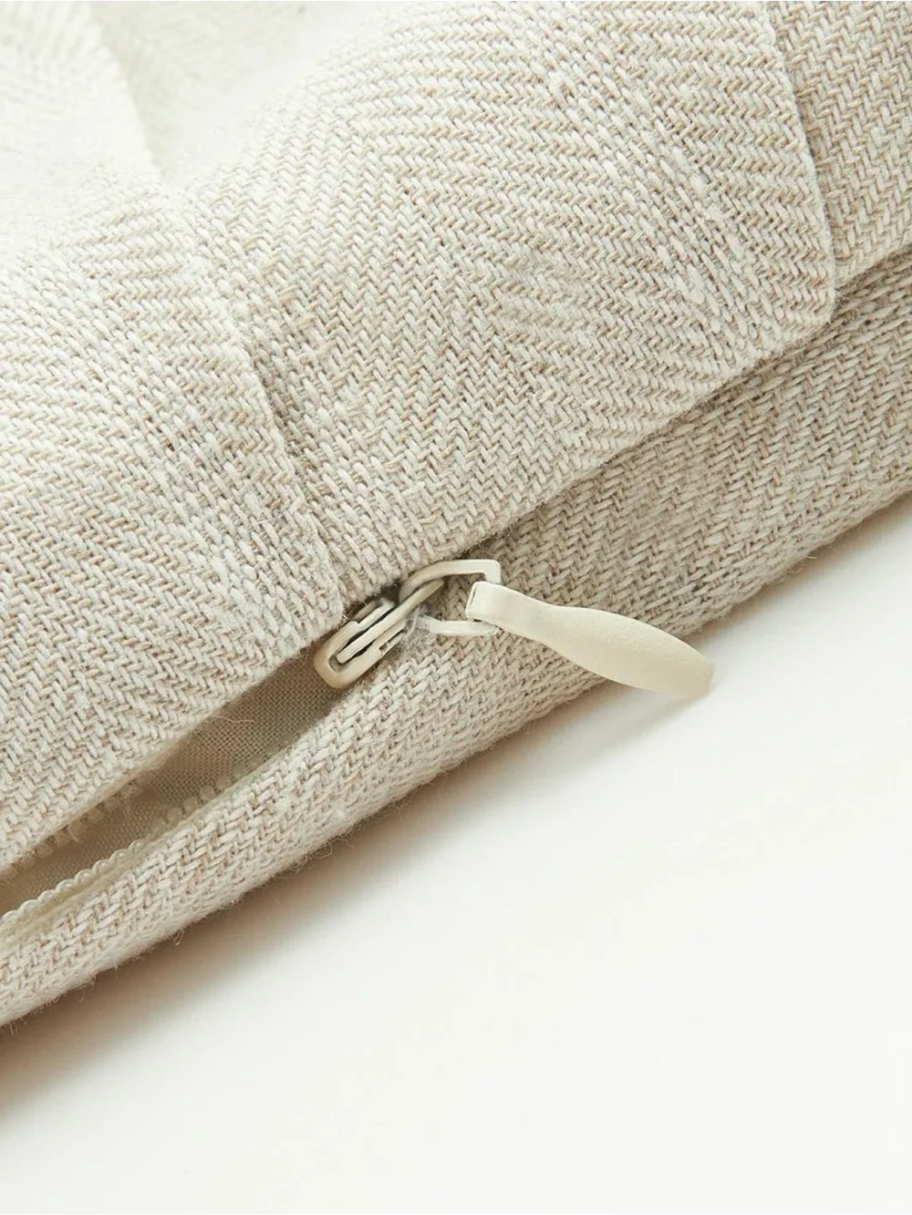 Linen Blend Cropped Blouse w/ front wrap detail - Picture 3 of 3
